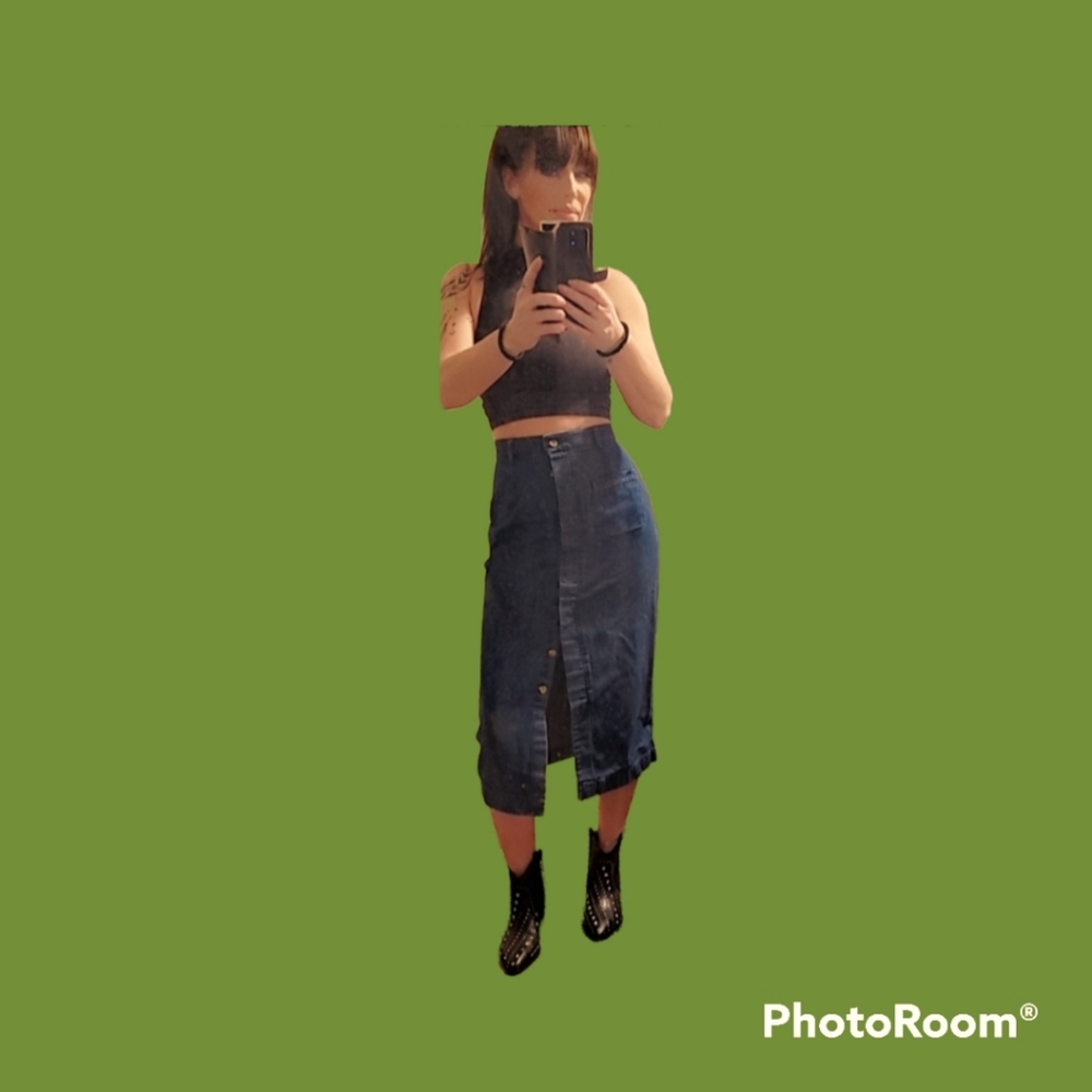 Susan Bristol vintage denim skirt